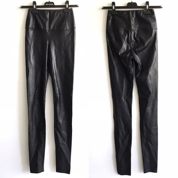 ARITZIA wilfred daria high waisted faux leather leggings pants black XS - Picture 1 of 1